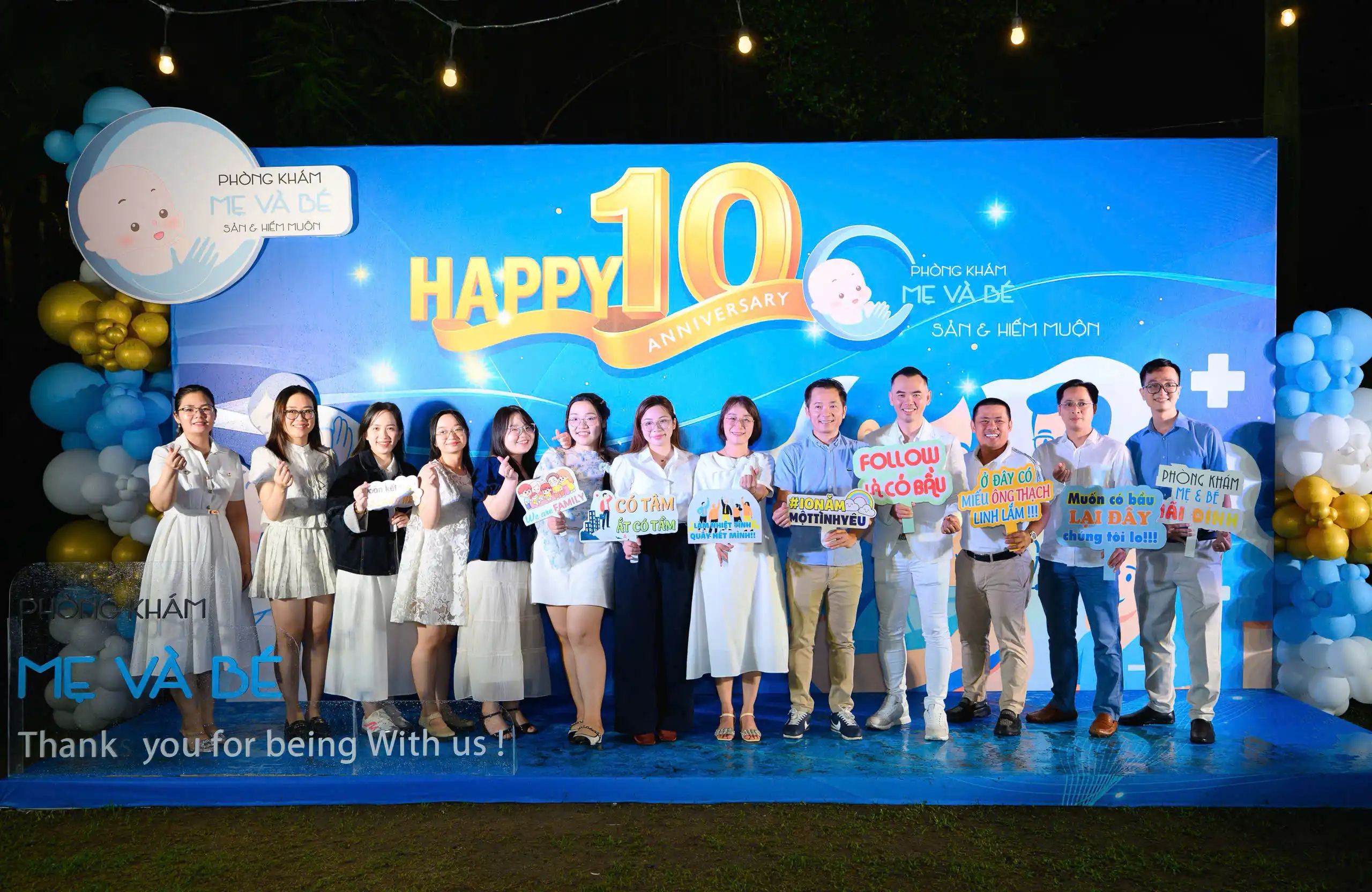 Phòng khám Mẹ và Bé kỷ niệm 10 năm thành lập: Đêm tri ân tại LaGarden Villa