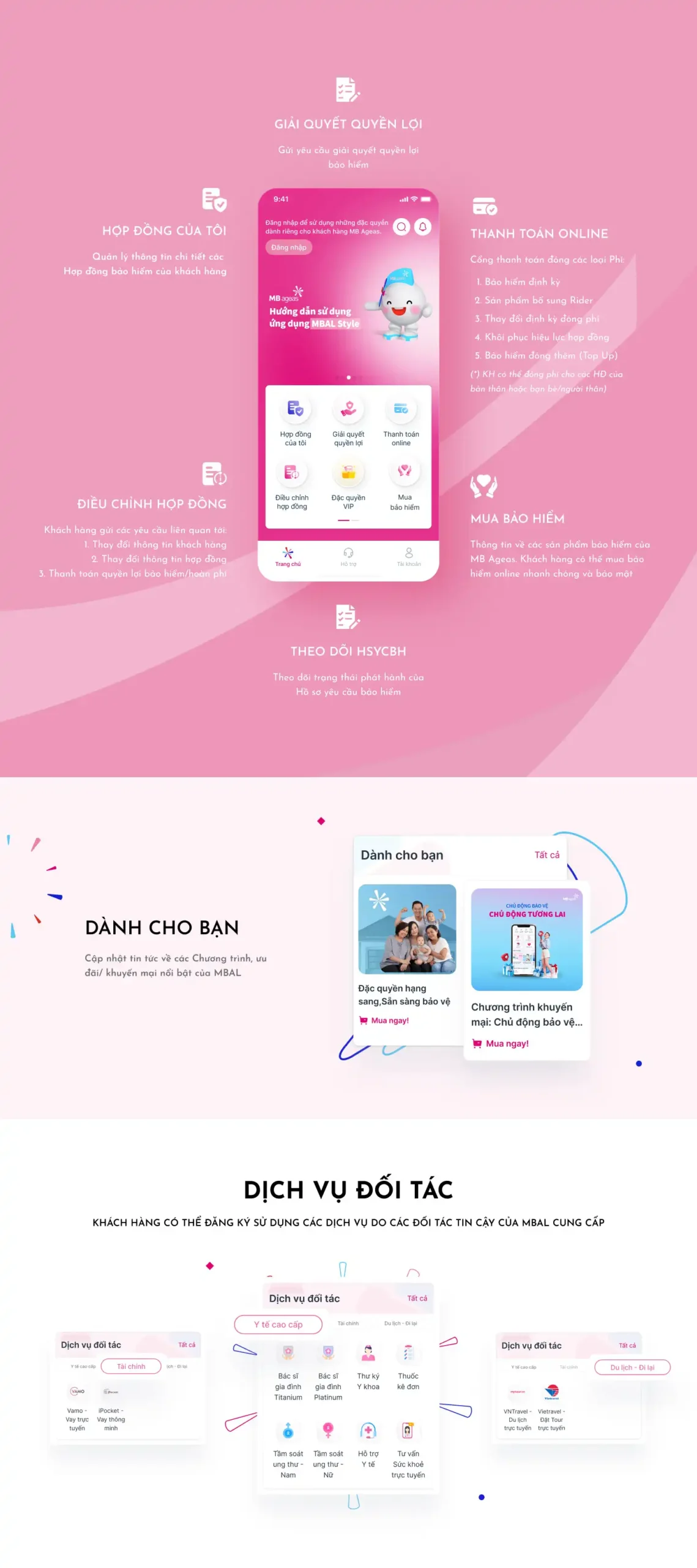 Ứng dụng dành cho Khách hàng của MB Life